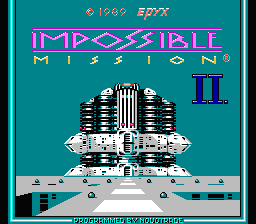 Impossible Mission II (Homebrew) — Title screen